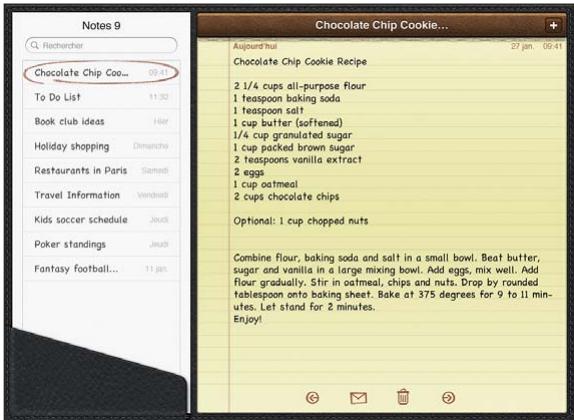 APPLE IPAD 2 - Réduction et lecture de notes - 1