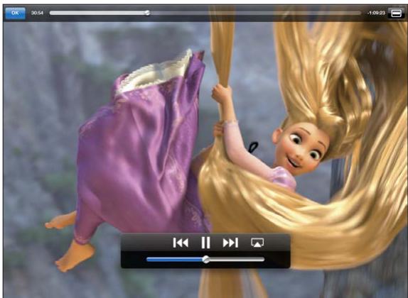 APPLE IPAD 2 - Contrôle de la lecture vidéo - 1
