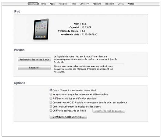 APPLE IPAD 2 - Configuration de la synchronisation - 1