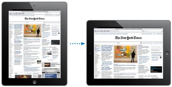 APPLE IPAD 2 - Affichage de pages web - 1