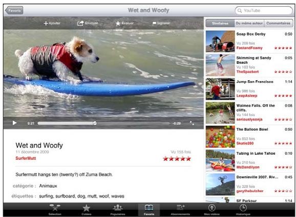 APPLE IPAD 2 - Gestion de vidéos - 1