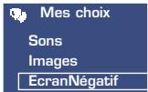 ALCATEL OT-331 - Affichage positif/négatif (EcranNégatif) - 2