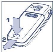 ALCATEL OT-331 - Retirer la batterie - 1