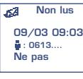 ALCATEL OT-331 - Messages "Non Lus" - 5