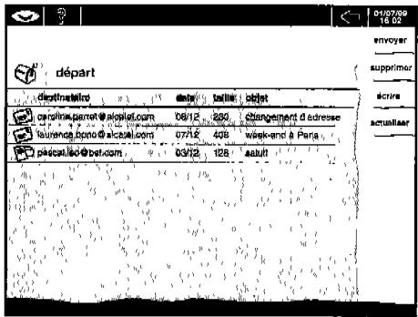 ALCATEL WEB TOUCH ONE - Gérez le courrier au départ ③ - 3