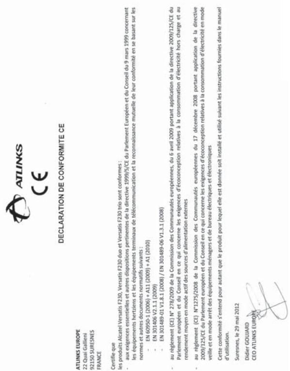 ALCATEL F230 - ENVIRONNEMENT - 1