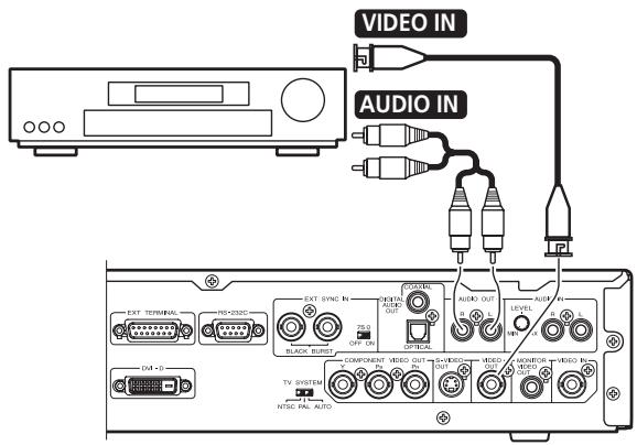 PIONEER DVD-V8000 - Branchement d'un amplificateur d'ambiance AV - 2
