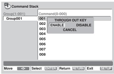 PIONEER DVD-V8000 - PASS THROUGH KEY command - 2