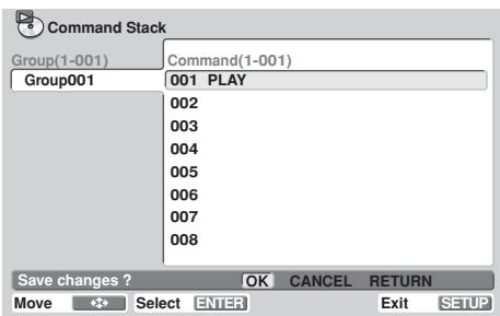 PIONEER DVD-V8000 - Ending input and saving data - 1