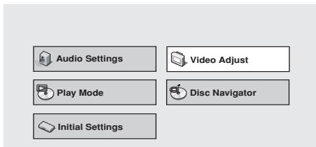 PIONEER DVD-V8000 - Paramétrages vidéo - 1