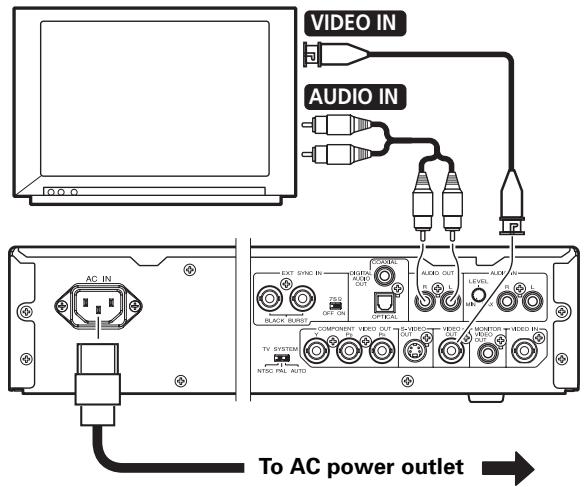 PIONEER DVD-V8000 - Standard connections - 1