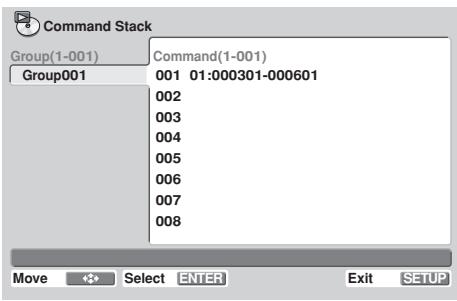 PIONEER DVD-V8000 - 2) With the cursor on [DELETE GROUP], press the ENTER button. - 1