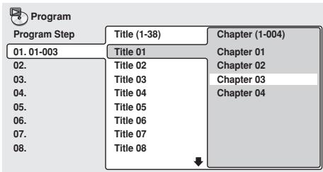 PIONEER DVD-V8000 - Creating a program list - 5