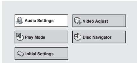 PIONEER DVD-V8000 - Press the SETUP button to display the SETUP menu, then select [Audio Settings] and press the ENTER button. - 1