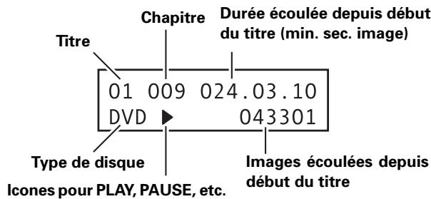 PIONEER DVD-V8000 - Détails de l'affichage - 1