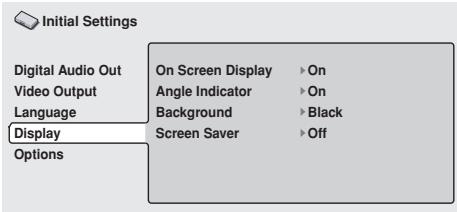 PIONEER DVD-V8000 - Display settings - 1
