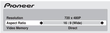 PIONEER DVD-V8000 - [Aspect Ratio] - 1