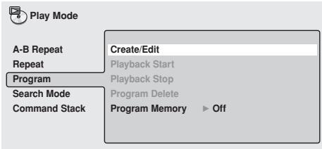 PIONEER DVD-V8000 - Creating a program list - 2