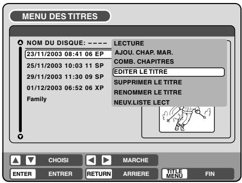 PIONEER DVR-RT400-S - Effacer une scène (Editer un titre) - 1
