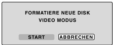 PIONEER DVR-RT400-S - FORMATIEREN EINER NEUEN DISC - 1