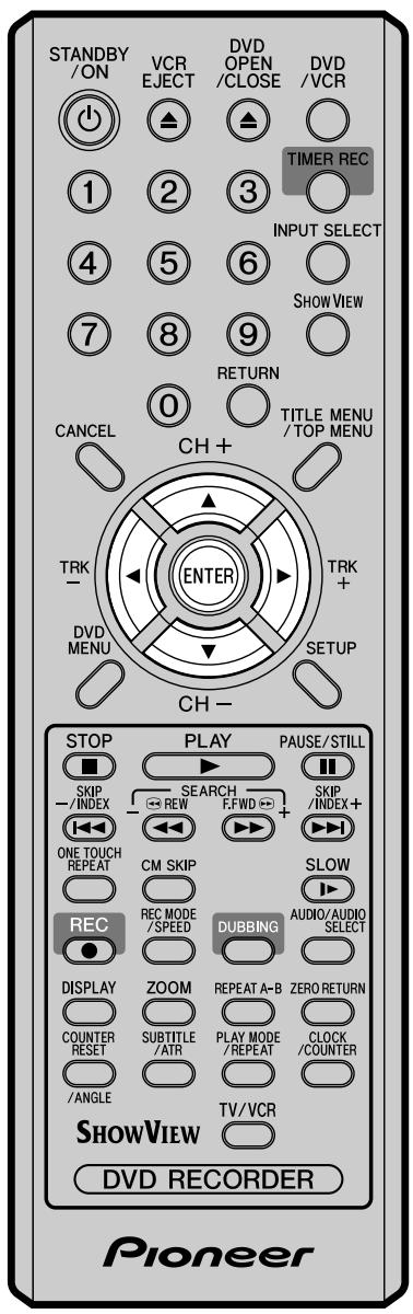 PIONEER DVR-RT400-S - Réglage du programmateur d'enregistrement grâce au système ShowView - 2