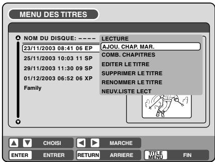 PIONEER DVR-RT400-S - Ajouter un marqueur de chapitre - 1