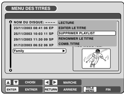 PIONEER DVR-RT400-S - Supprimer une liste de lecture - 1