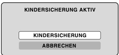 PIONEER DVR-RT400-S - Vorübergehende Abschaltung der Kindersicherung - 1