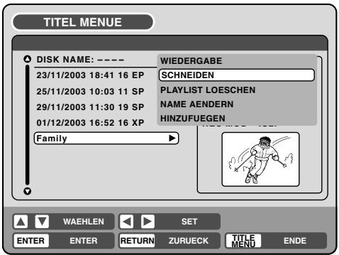 PIONEER DVR-RT400-S - Löschen einer Szene (Titel bearbeiten) - 1