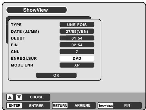 PIONEER DVR-RT400-S - Appuyez sur ▼ pour mettre en valeur OK, puis appuyez sur ENTER. - 2