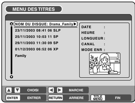 PIONEER DVR-RT400-S - Changer le nom du disque - 3