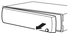 PIONEER DEH-P3100UB - Het voorpaneel verwijderen - 1