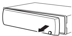 PIONEER DEH-P3100UB - Abnehmen der Frontplatte - 1
