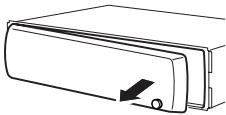 PIONEER DEH-P3100UB - Rimozione del frontalino - 1