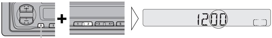PIONEER KEH-2296ZT - Einstellen der Minuten - 1