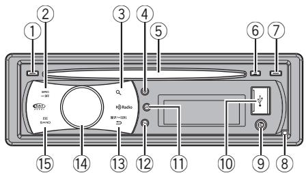 PIONEER DEH-P4200UB - Press RESET with a pen tip or other pointed instrument. - 1