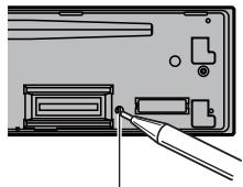PIONEER DEH-P4200UB - Resetting the microprocessor - 1