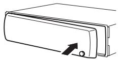 PIONEER DEH-P610BT - Press the right side of the front panel until it is firmly seated. - 1