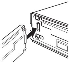 PIONEER DEH-P610BT - Slide the front panel to the left until it clicks. - 1