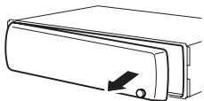 PIONEER DEH-P610BT - Removing the front panel - 1