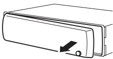 PIONEER DEH-P610BT - Retrait de la face avant - 1