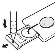 PIONEER DEH-P610BT - Installation de la pile - 1