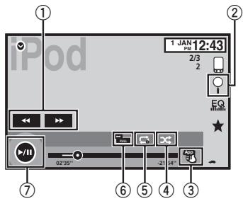PIONEER AVH-X1500 DVD - Touches du clavier tactile - 1