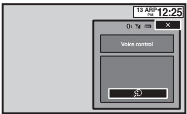 PIONEER AVH-X1500 DVD - Touchez la touche de contrôle vocal. - 1