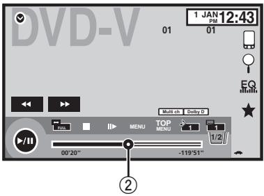 PIONEER AVH-X1500 DVD - Utilisation standard des éléments de menu/listes - 7