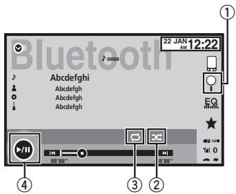 PIONEER AVH-X1500 DVD - Touches du clavier tactile - 1