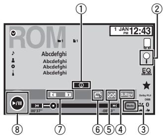 PIONEER AVH-X1500 DVD - Utilisation de la lecture audio - 1