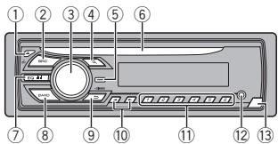 PIONEER DEH-150MP - Funzionamento dell'unità - 1