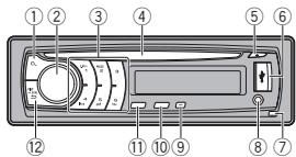 PIONEER DEH-6300SD - Bedienung des Geräts - 1