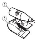 PIONEER FHX-700BT - When installing the microphone on the sun visor - 1
